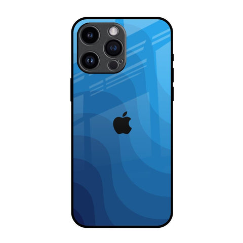 Blue Wave Abstract Glossy Case for iPhone 14 Pro Max