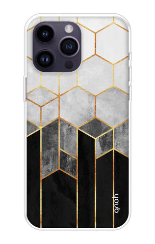 Hexagonal Pattern Soft Cover for iPhone 14 Pro Max