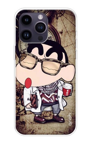 Nerdy Shinchan Soft Cover for iPhone 14 Pro Max