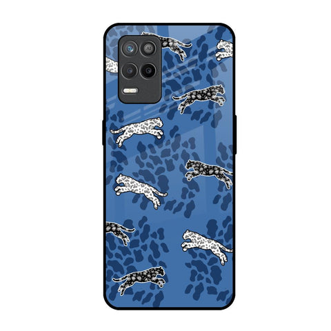 Blue Cheetah Glossy Case for Realme 9 5G