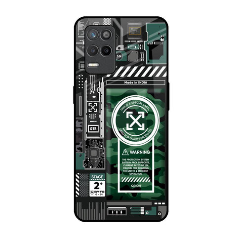 Green Camo Circuit Glossy Case for Realme 9 5G