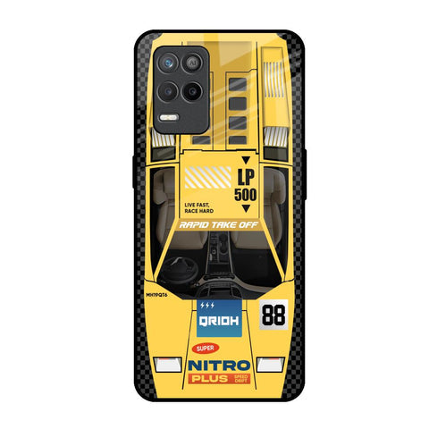 Yellow Racing Car Glossy Case for Realme 9 5G