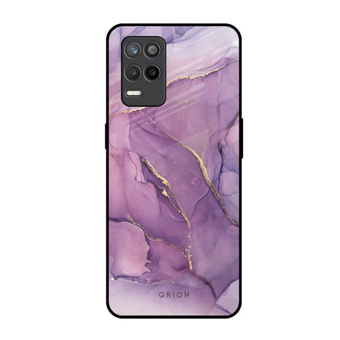 Purple Gold Marble Glossy Case for Realme 9 5G