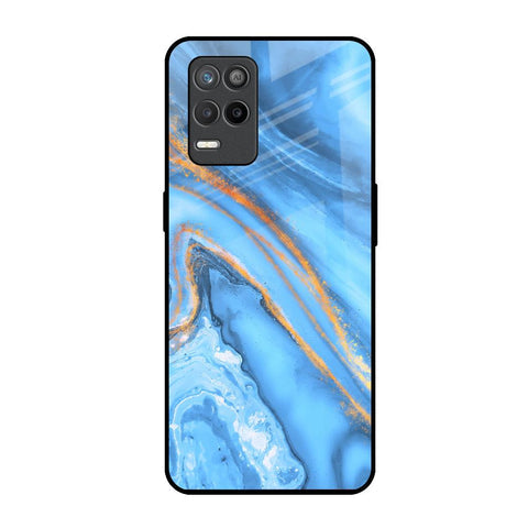 Vibrant Blue Marble Glossy Case for Realme 9 5G