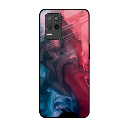 Blue & Red Smoke Glossy Case for Realme 9 5G