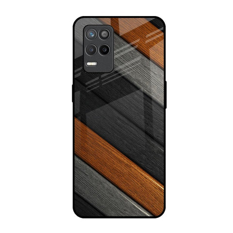 Tri Color Wood Glossy Case for Realme 9 5G