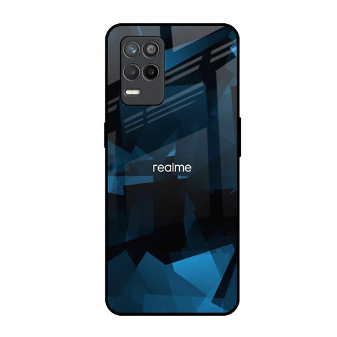 Polygonal Blue Box Glossy Case For Realme 9 5G