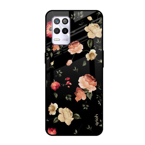 Black Spring Floral Glossy Case for Realme 9 5G