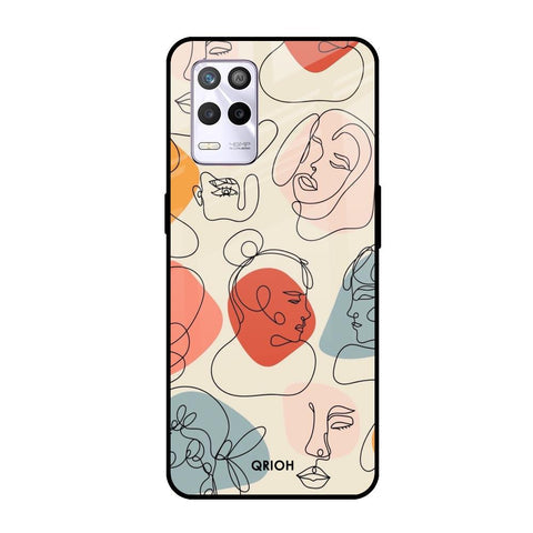 Abstract Faces Glossy Case for Realme 9 5G