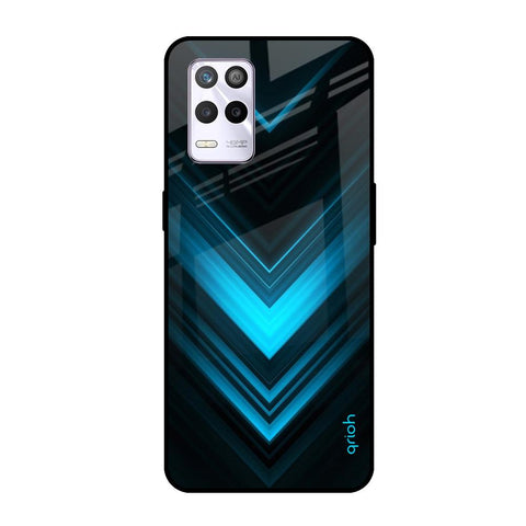 Vertical Blue Arrow Glossy Case For Realme 9 5G