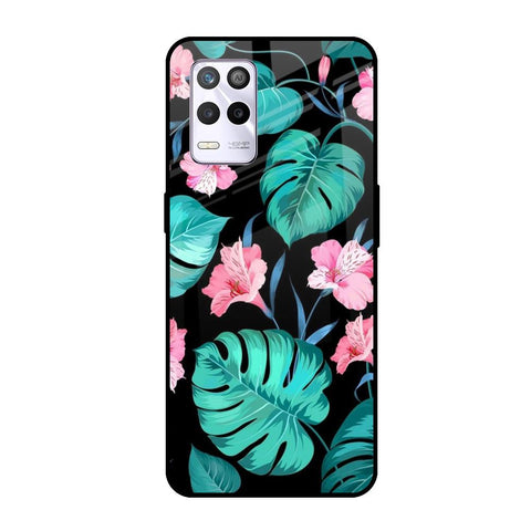 Tropical Leaves & Pink Flowers Glossy case for Realme 9 5G