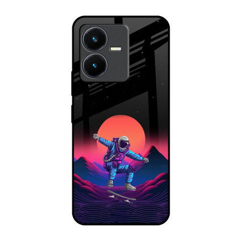 Retro Astronaut Glossy Case for Vivo Y22