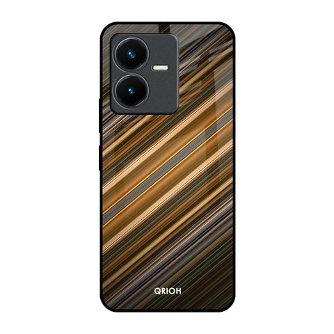 Diagonal Slash Pattern Glossy Case for Vivo Y22