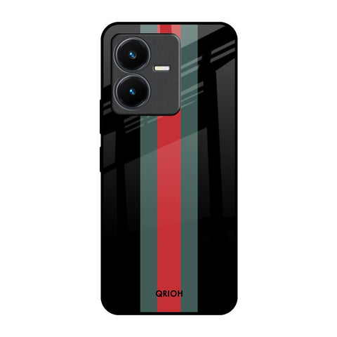 Vertical Stripes Glossy Case for Vivo Y22