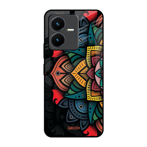 Retro Gorgeous Flower Glossy Case for Vivo Y22