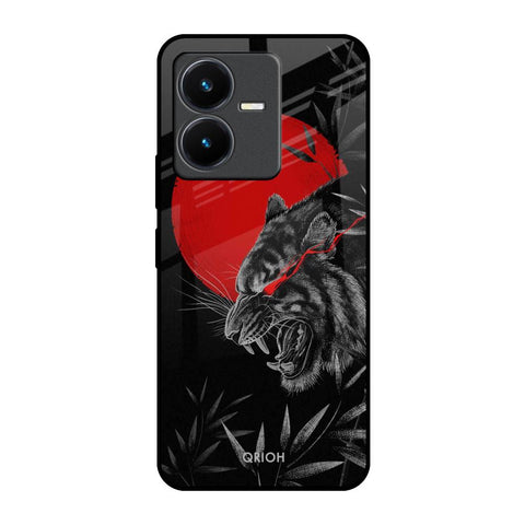 Red Moon Tiger Glossy Case for Vivo Y22