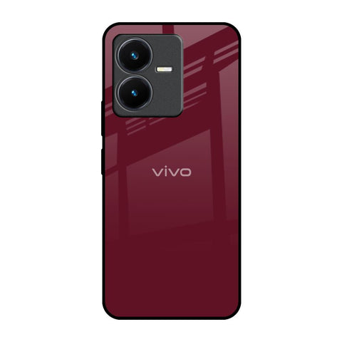 Classic Burgundy Glossy Case for Vivo Y22