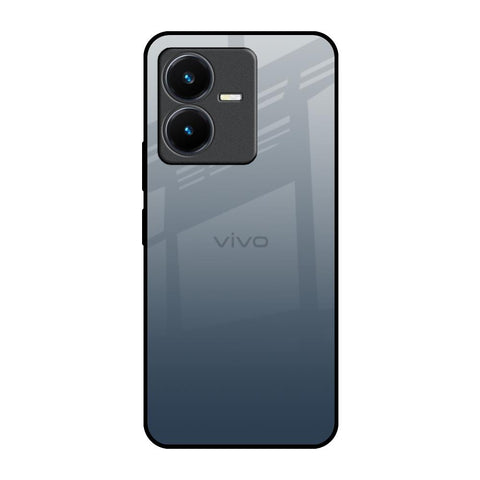 Smokey Grey Color Glossy Case For Vivo Y22