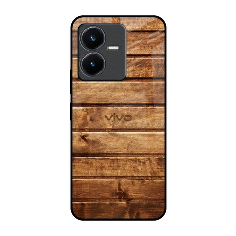 Wooden Planks Glossy Case for Vivo Y22