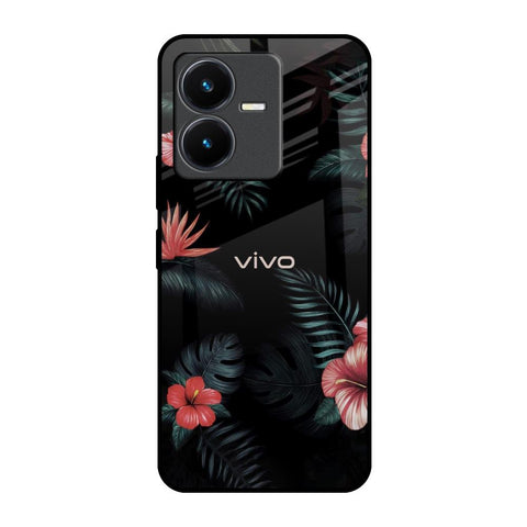 Tropical Art Flower Glossy Case for Vivo Y22