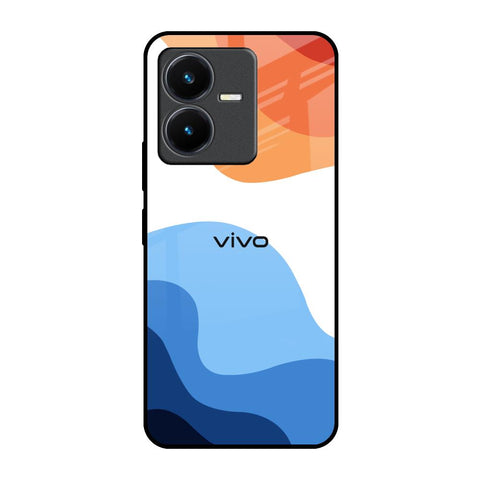 Wavy Color Pattern Glossy Case for Vivo Y22