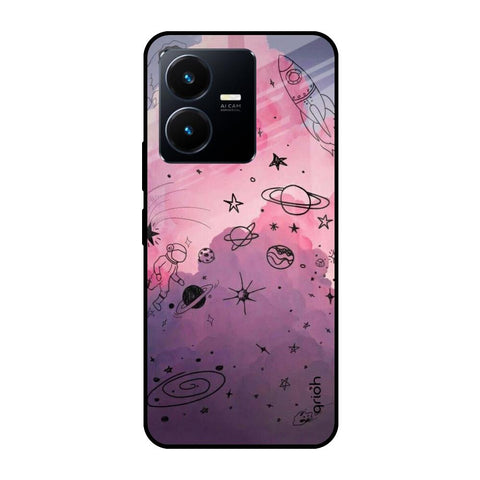 Space Doodles Glossy Case for Vivo Y22