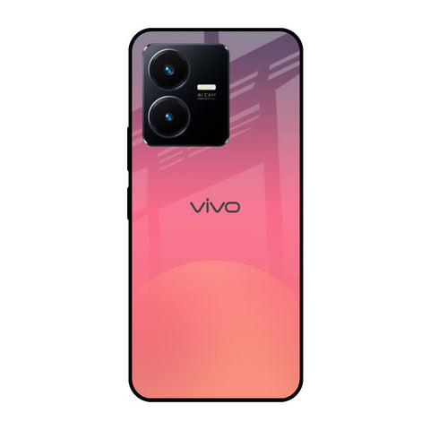 Sunset Orange Glossy Case for Vivo Y22