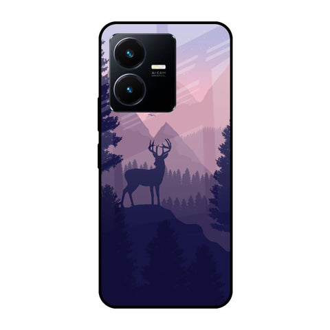 Deer In Night Glossy Case For Vivo Y22