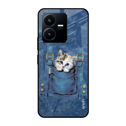 Kitty In Pocket Glossy Case For Vivo Y22