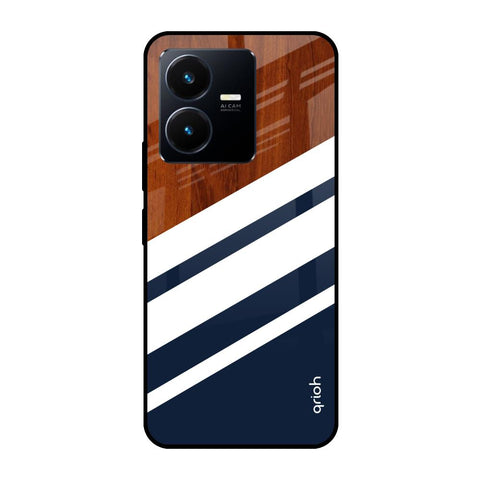 Bold Stripes Glossy case for Vivo Y22