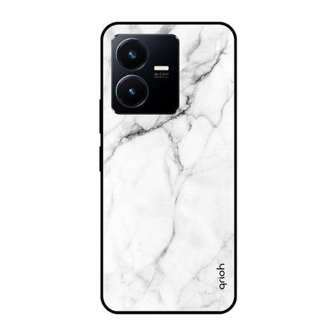 Modern White Marble Glossy case for Vivo Y22