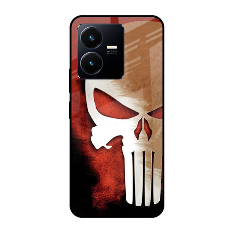 Red Skull Glossy Case for Vivo Y22