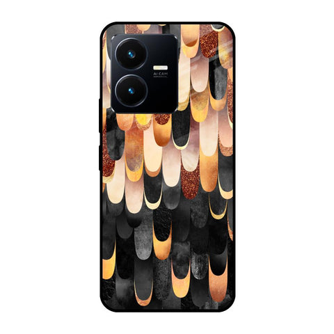 Bronze Abstract Glossy Case for Vivo Y22