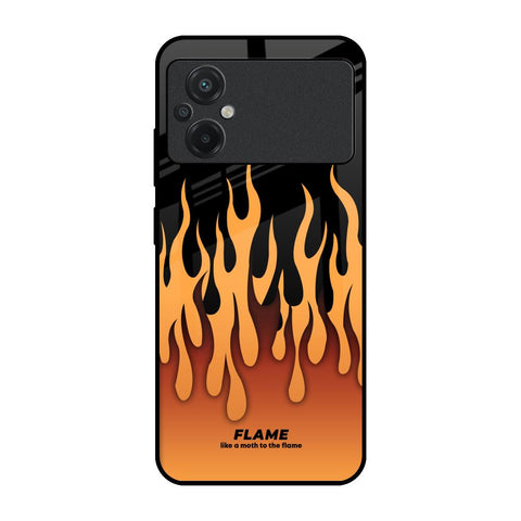 Fire Flame Glossy Case for Poco M5