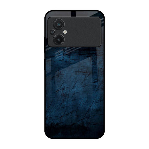 Dark Blue Grunge Glossy Case for Poco M5