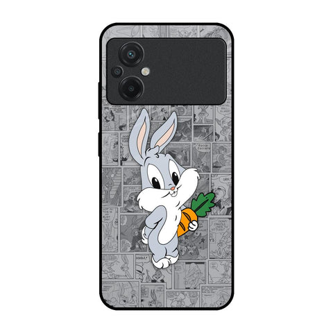 Cute Baby Bunny Glossy Case for Poco M5