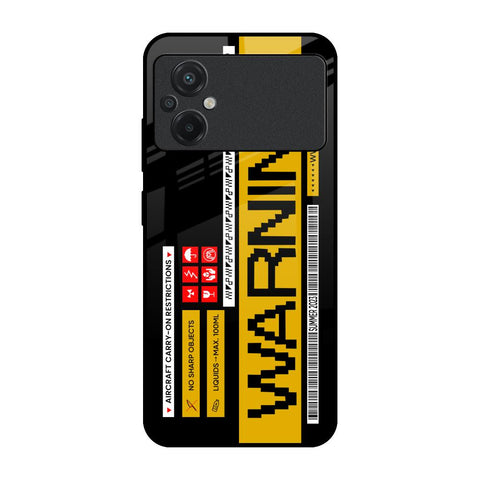 Aircraft Warning Glossy Case for Poco M5