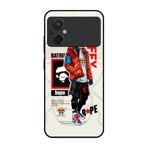 Bape Luffy Glossy Case for Poco M5