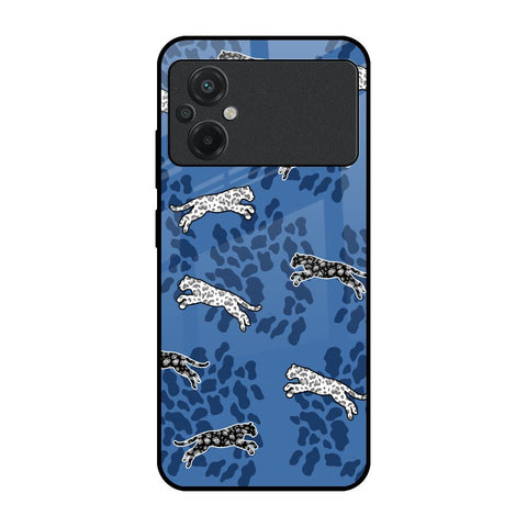 Blue Cheetah Glossy Case for Poco M5