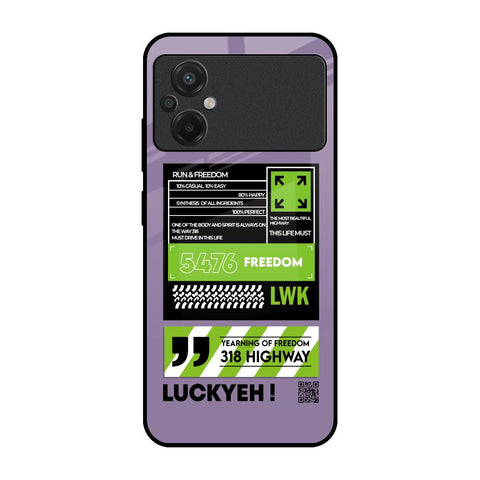 Run & Freedom Glossy Case for Poco M5