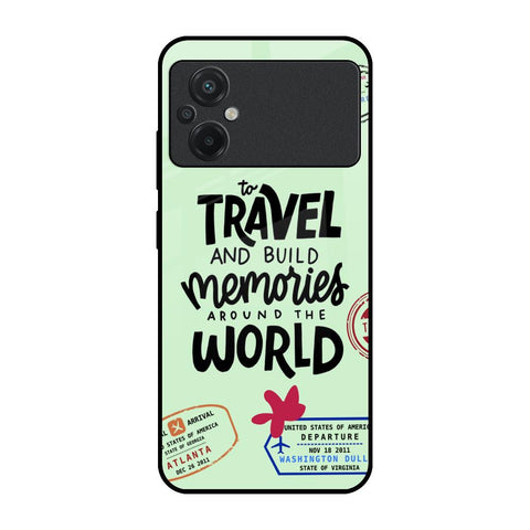 Travel Stamps Glossy Case for Poco M5