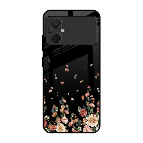 Floating Floral Print Glossy Case for Poco M5