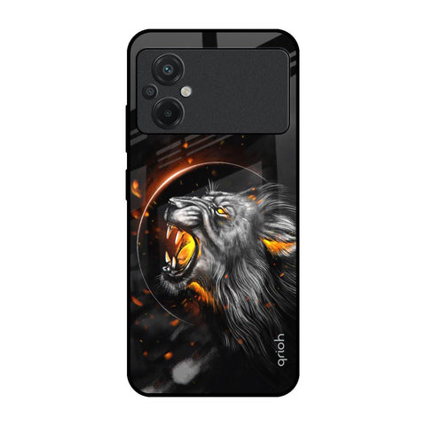 Aggressive Lion Glossy Case for Poco M5