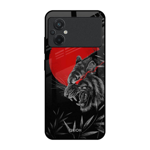 Red Moon Tiger Glossy Case for Poco M5