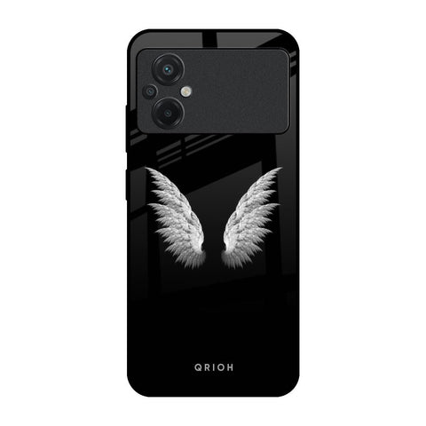 White Angel Wings Glossy Case for Poco M5