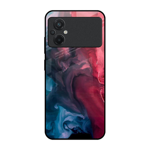Blue & Red Smoke Glossy Case for Poco M5
