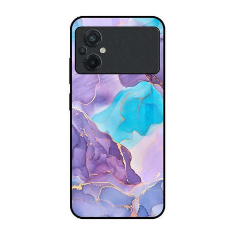Alcohol ink Marble Glossy Case for Poco M5