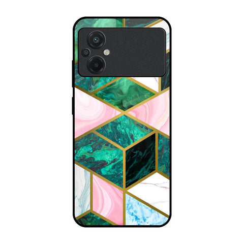 Seamless Green Marble Glossy Case for Poco M5