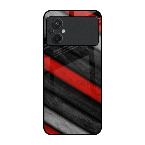 Soft Wooden Texture Glossy Case for Poco M5