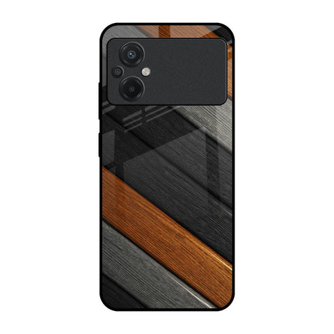 Tri Color Wood Glossy Case for Poco M5